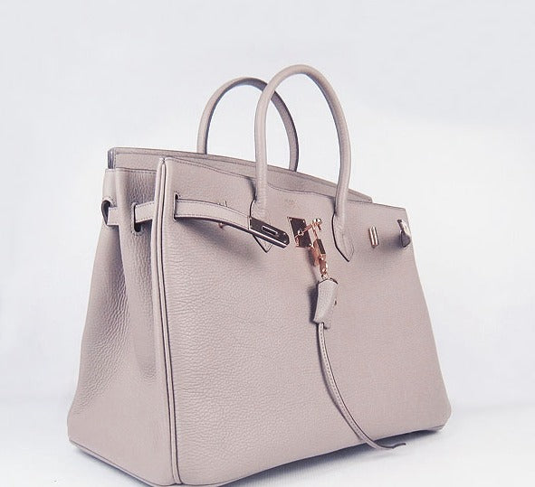 Luxury Hermes Birkin 35CM Togo Leather Handbags 6099 grey golden