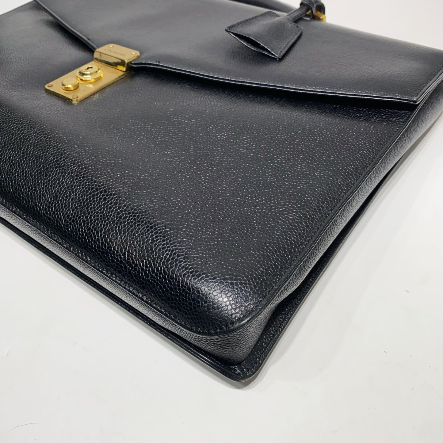 No.2166-Chanel Vintage Caviar Briefcase