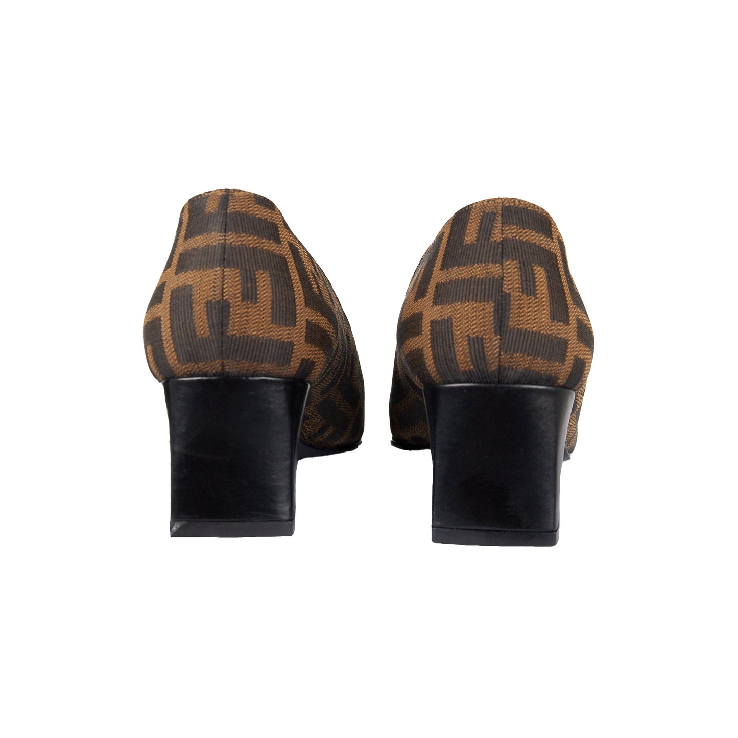 Luxury Fendi Zucca Monogram Pump Shoes - '90s