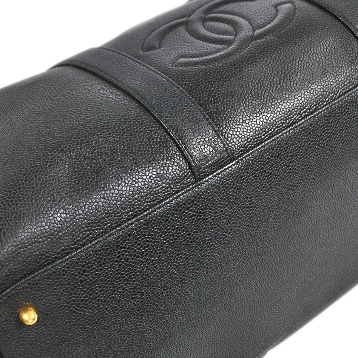 Luxury Chanel 1994-1996 Timeless Boston 45 Black Caviar
