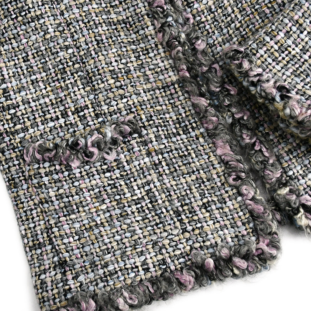 Luxury Chanel Fall 2003 Collarless Tweed Jacket #36