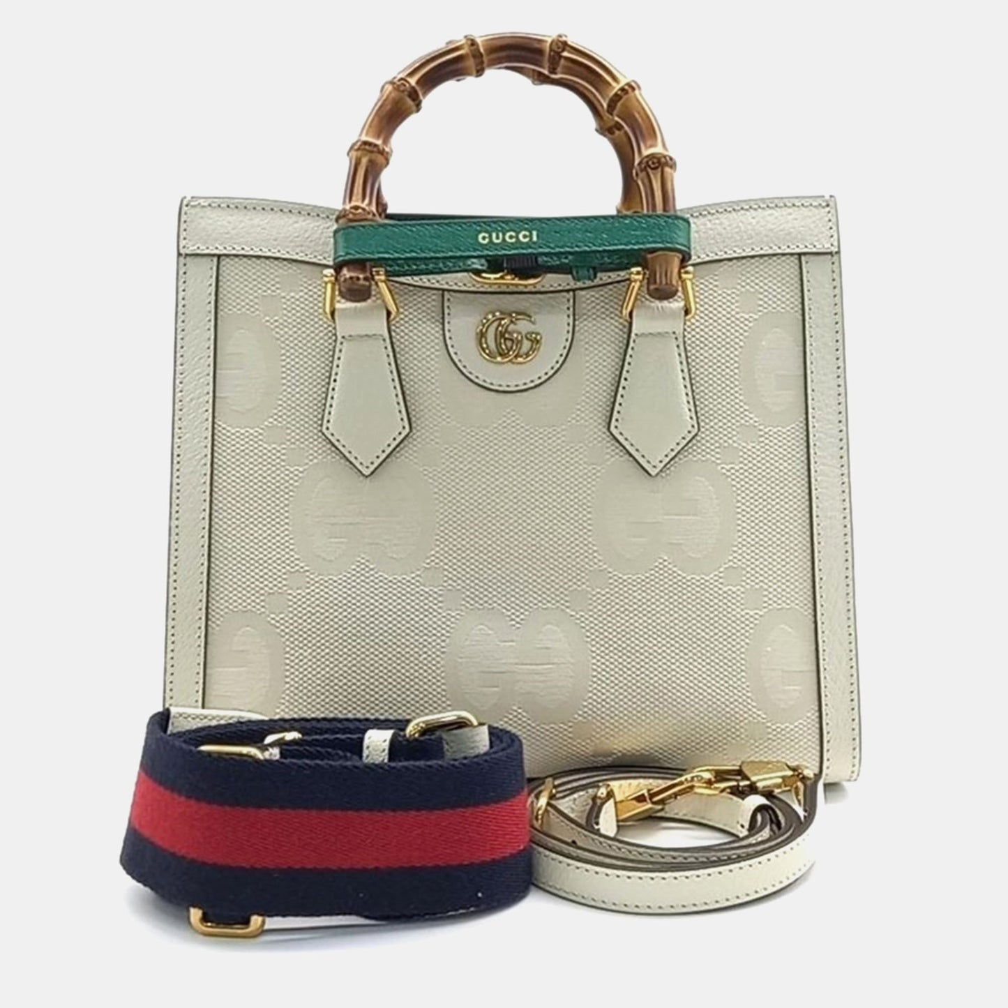 Luxury Gucci Trending 2025 Leather Small Diana Tote Bag
