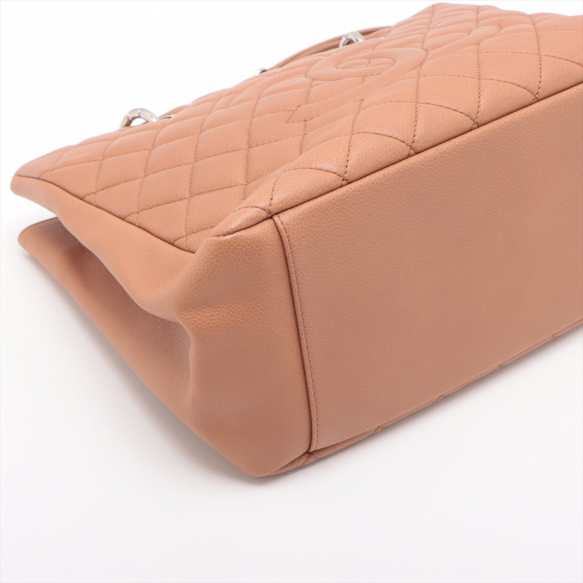 Chanel GST Caviar S Chantrotot Bag Beige Silver 14th