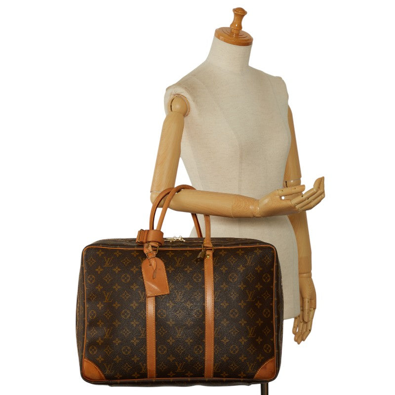 Louis Vuitton Monogram Sirius 45 Travel Bag Boston Bag M41408 Brown PVC Leather Louis Vuitton