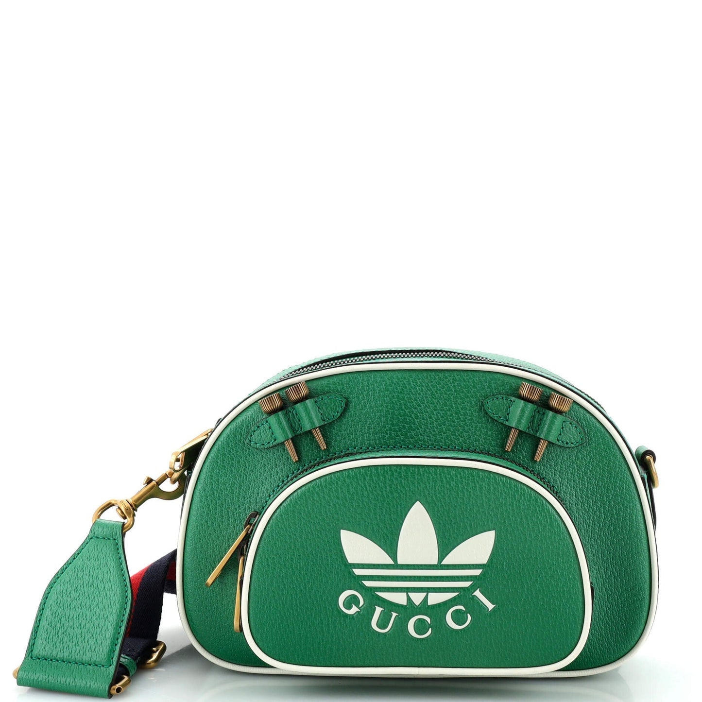 Luxury Gucci Trending 2025 x adidas Messenger Shoulder Bag Leather Medium