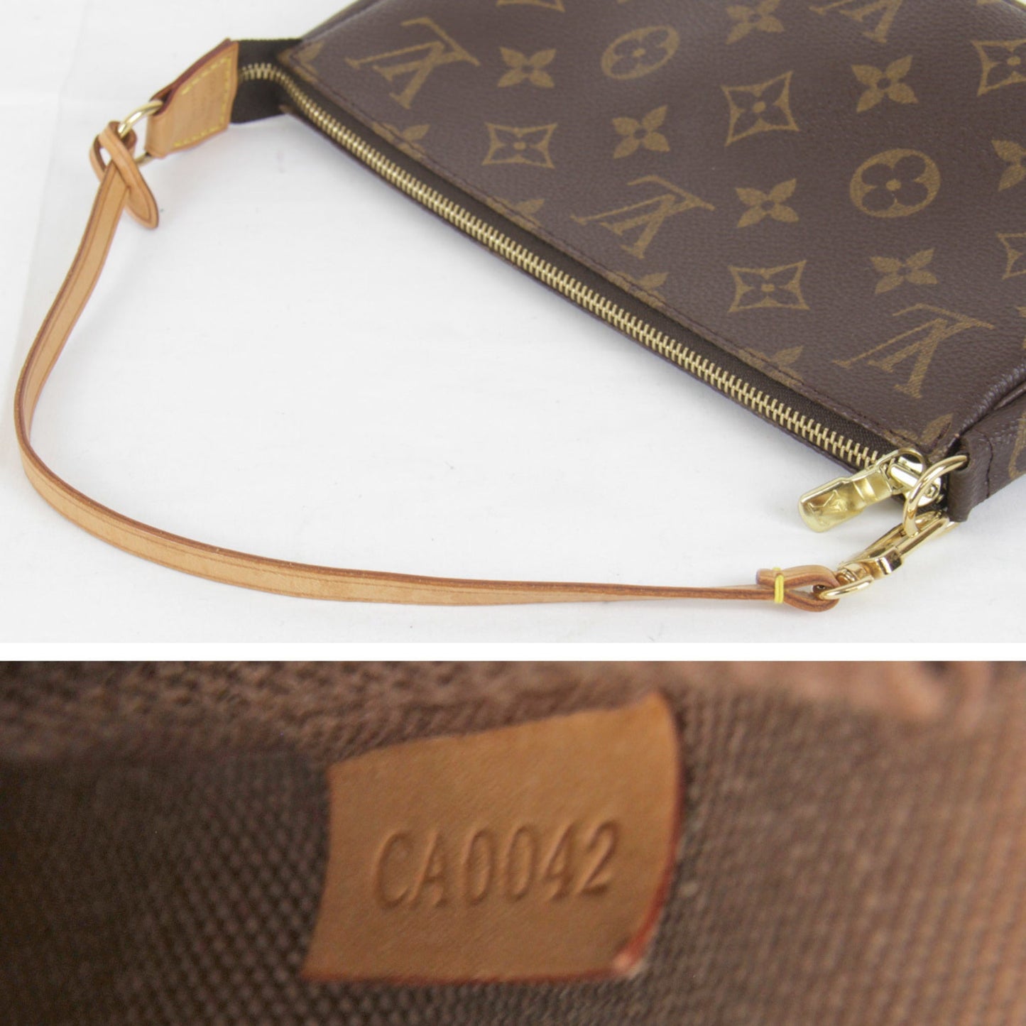 Louis Vuitton Pochette Accessoires Canvas Clutch Bag ()