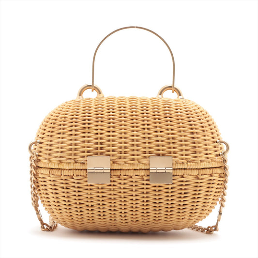 Chanel Coco Latan Chain Shoulder Bag Bag Beige G 9th