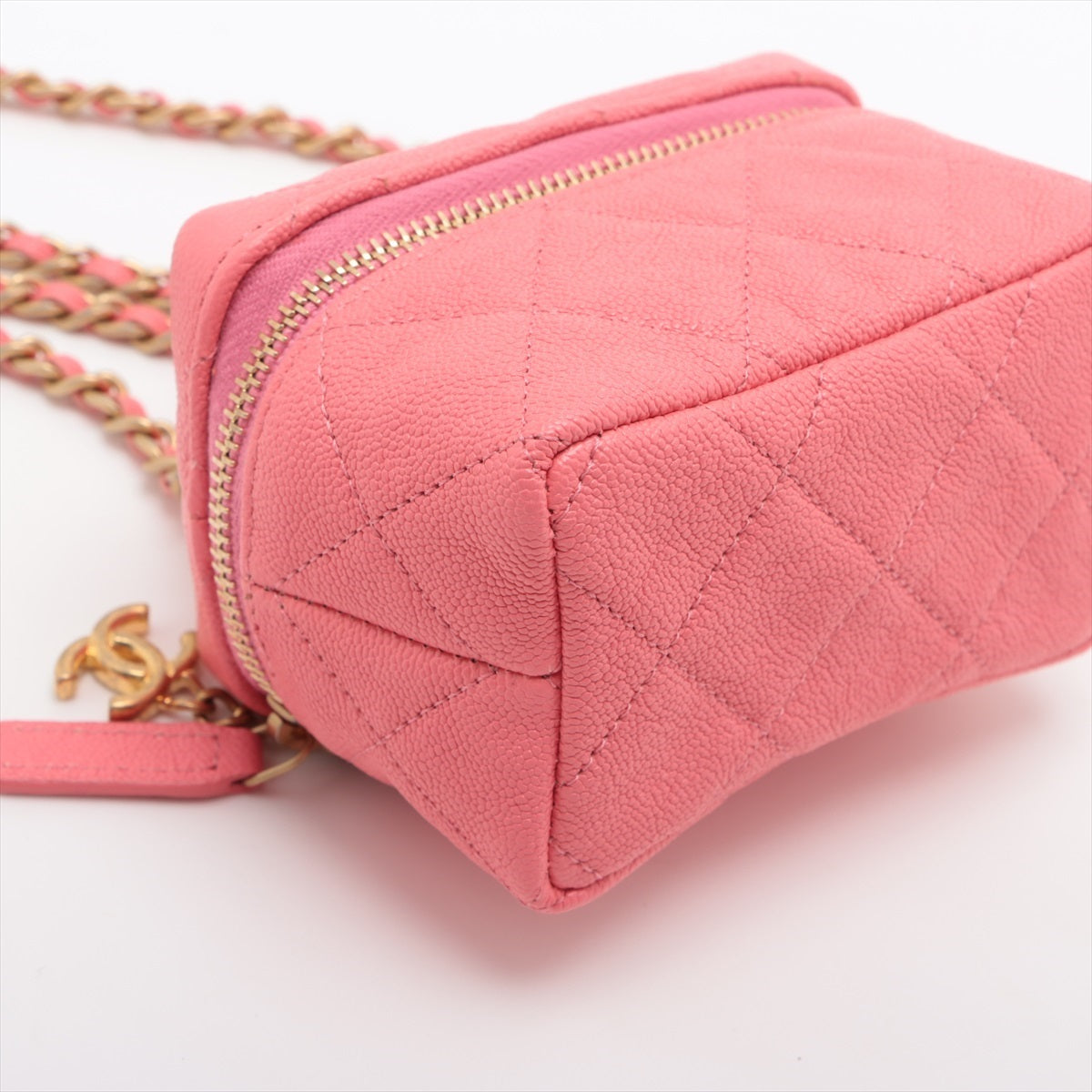 Chanel Matrasse Caviar S Chain Shoulder Bag Mini Pink G 31st