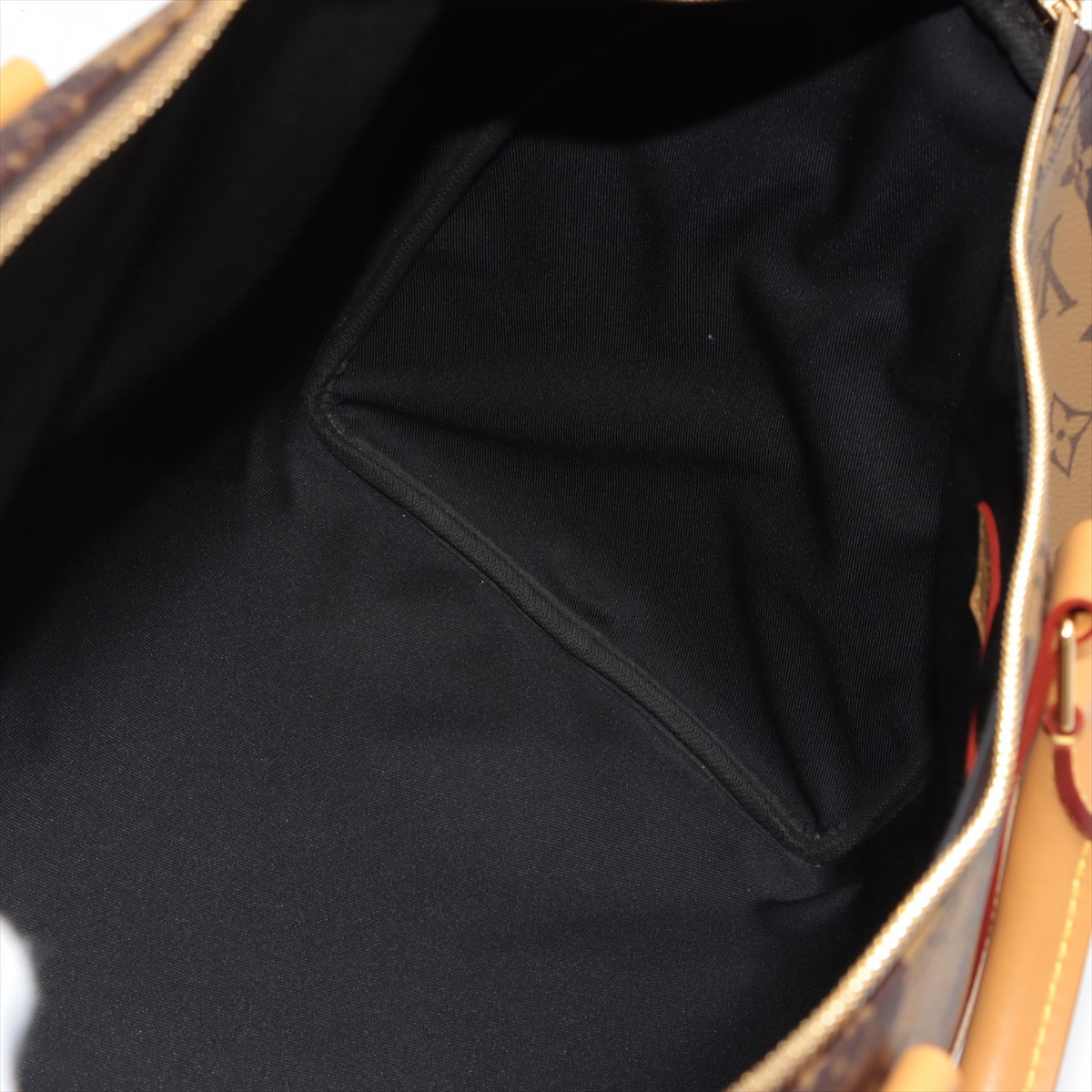 Louis Vuitton x NIGO Monogram Strip Keepall Bandouliere 50 M45967 Brown Name Initial