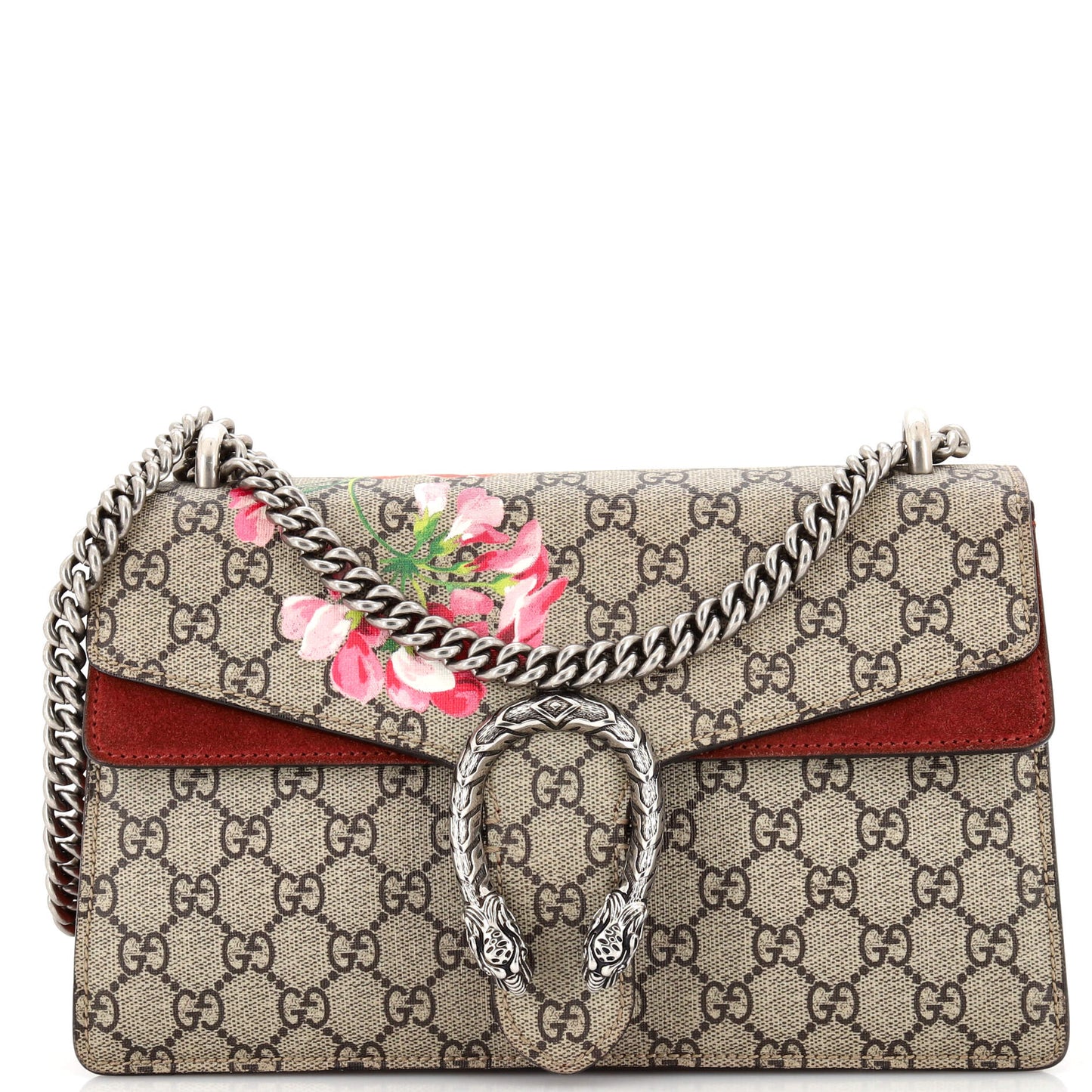 Luxury Gucci Trending 2025 Dionysus Bag Blooms Print GG Coated Canvas Small