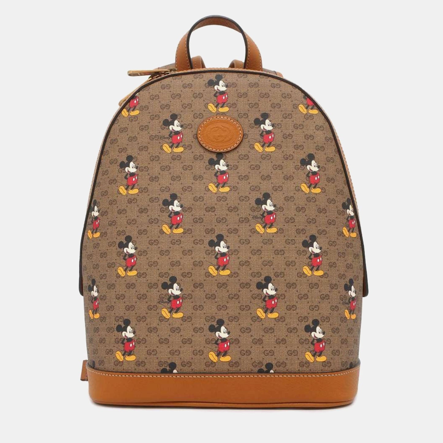 Luxury Gucci Trending 2025 Beige Canvas Disney Backpack