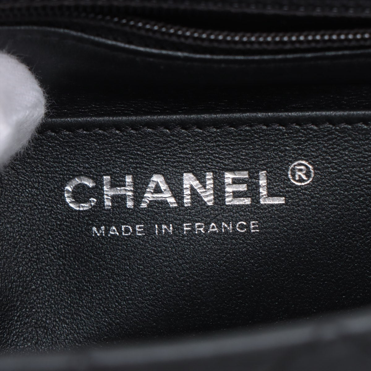 Chanel Mini Matrasse 20 Single Chain Single Chain Bag Grey Black G A69900