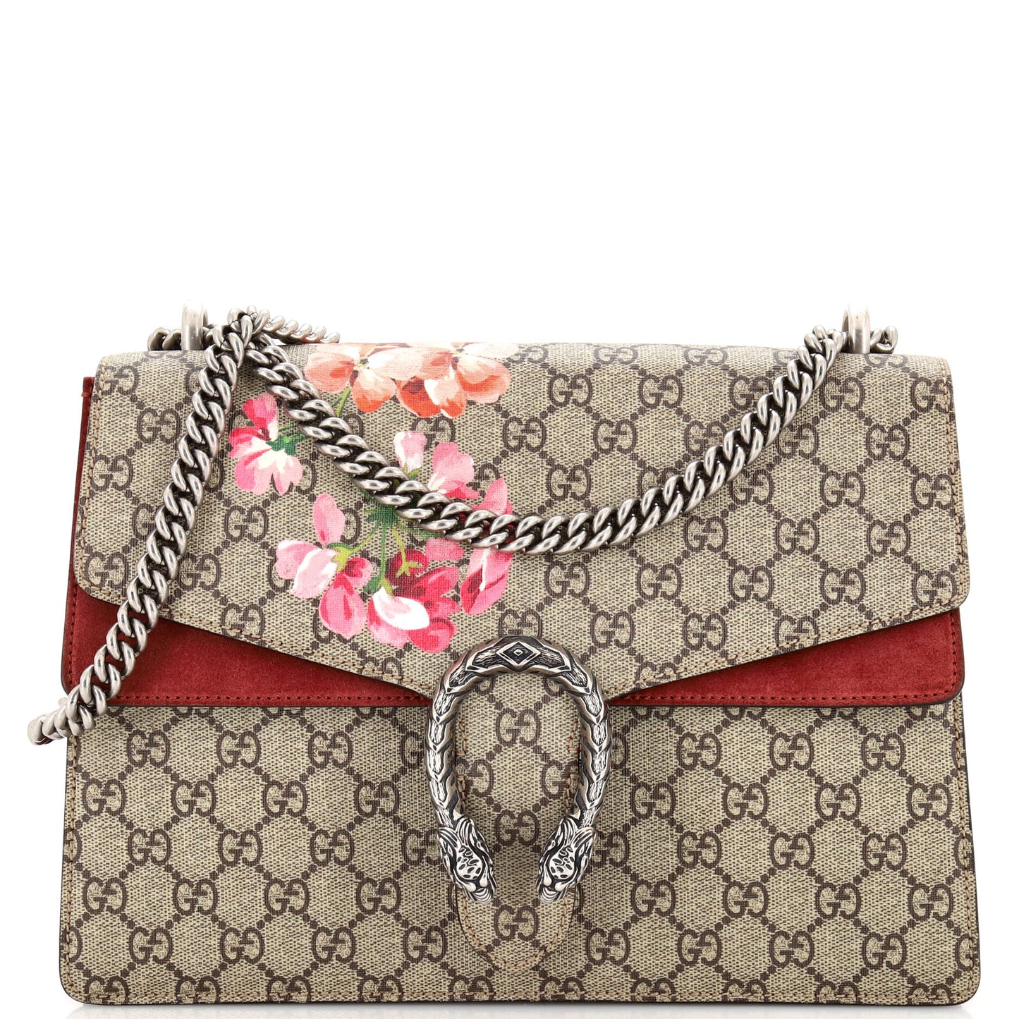 Luxury Gucci Trending 2025 Dionysus Bag Blooms Print GG Coated Canvas Small