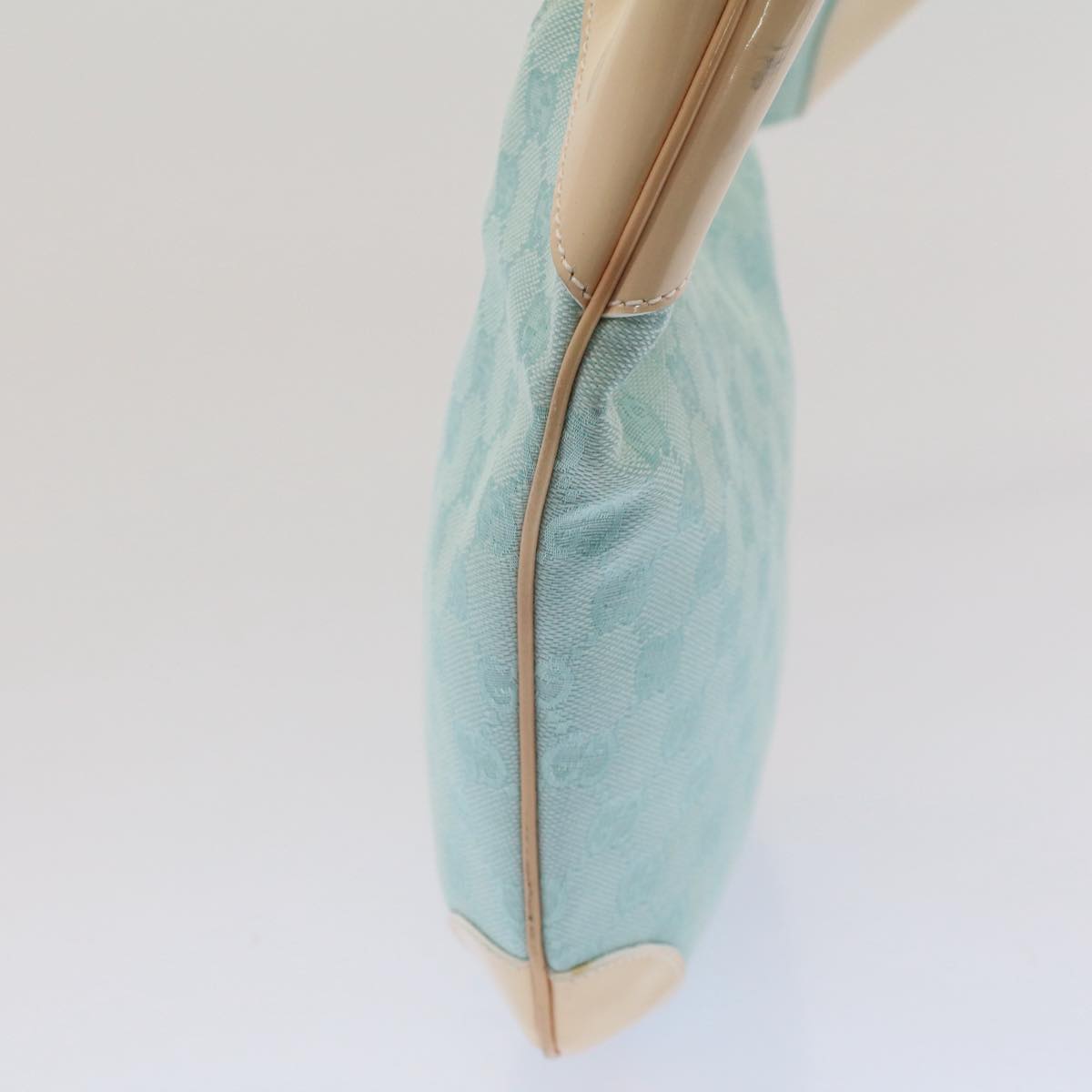 Luxury Gucci GG Canvas Shoulder Bag Light Blue 001 4158 53006