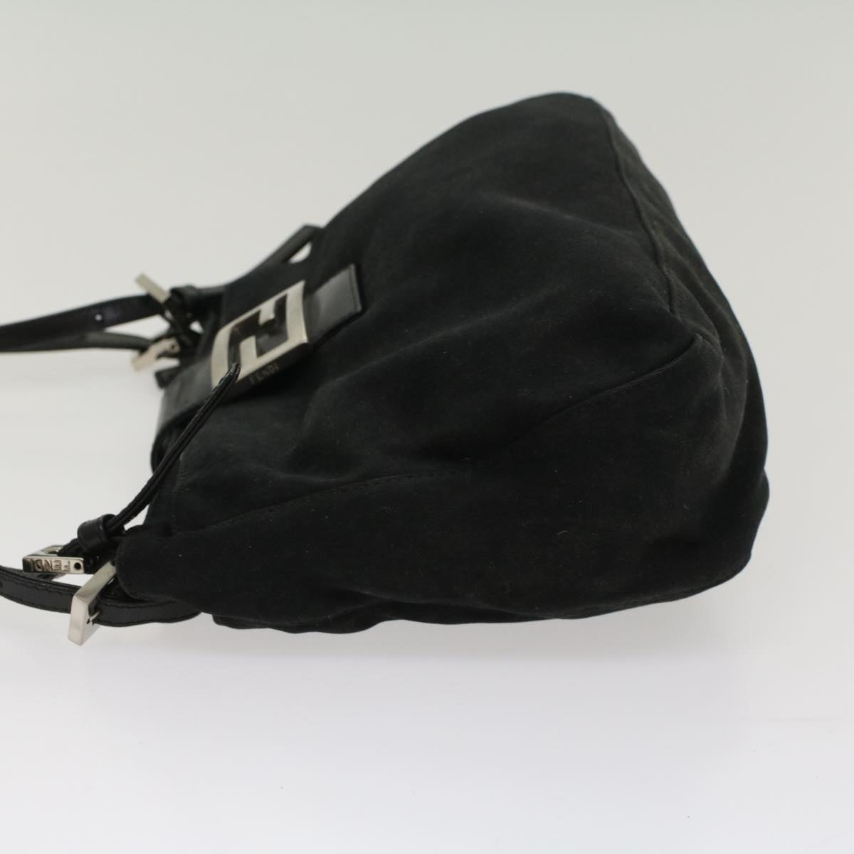 Luxury FendiMamma Baguette Shoulder Bag Nylon Black53012