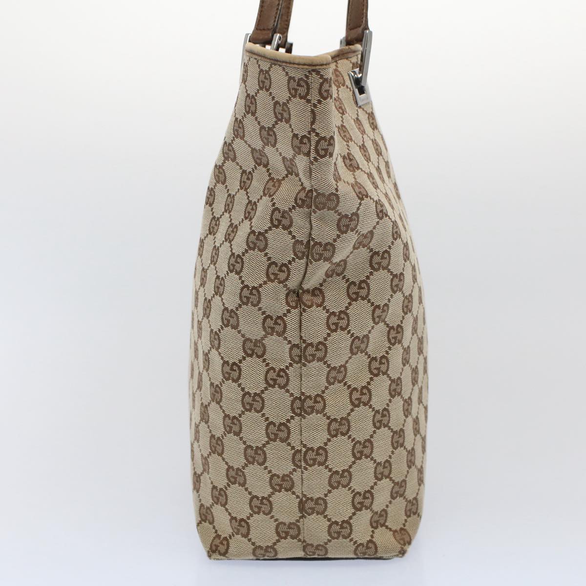 Luxury Gucci GG Canvas Tote Bag Beige 31243 53080
