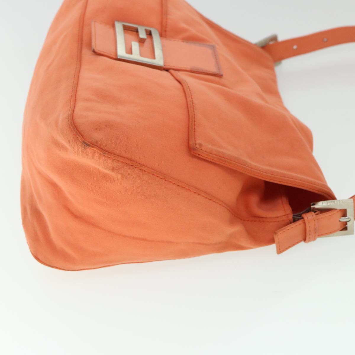 Luxury FendiMamma Baguette Shoulder Bag Nylon Orange53082