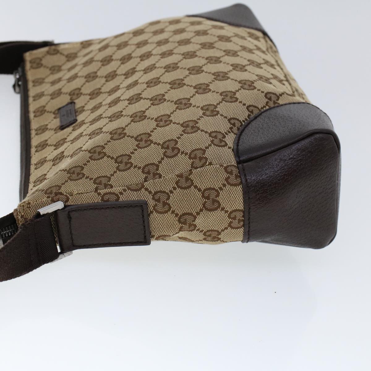 Luxury Gucci GG Canvas Shoulder Bag Beige Brown 53131