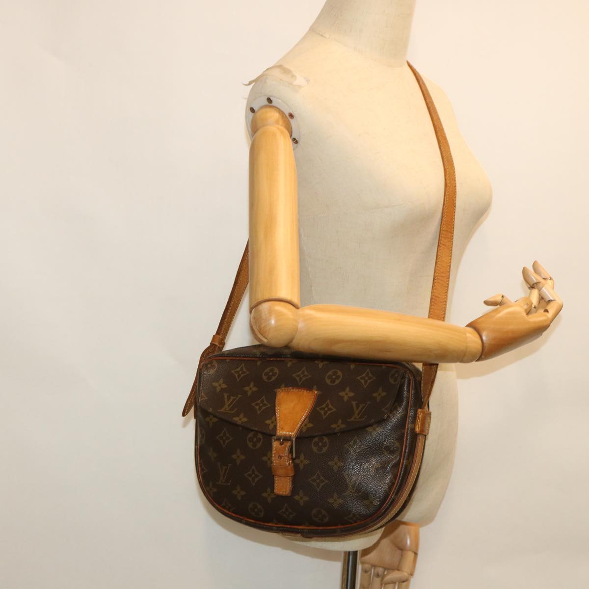 LOUIS VUITTON Monogram Jeune Fille MM Shoulder Bag M51226 LV 53141