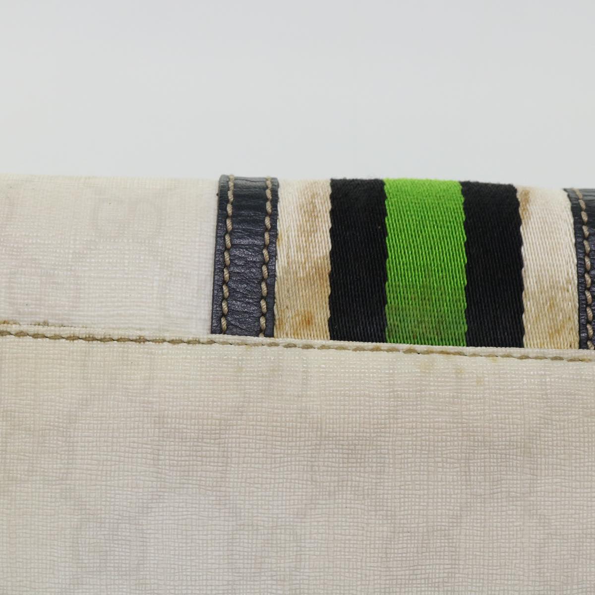 Luxury Gucci GG Supreme Sherry Line Shoulder Bag White Green black 181064 53644