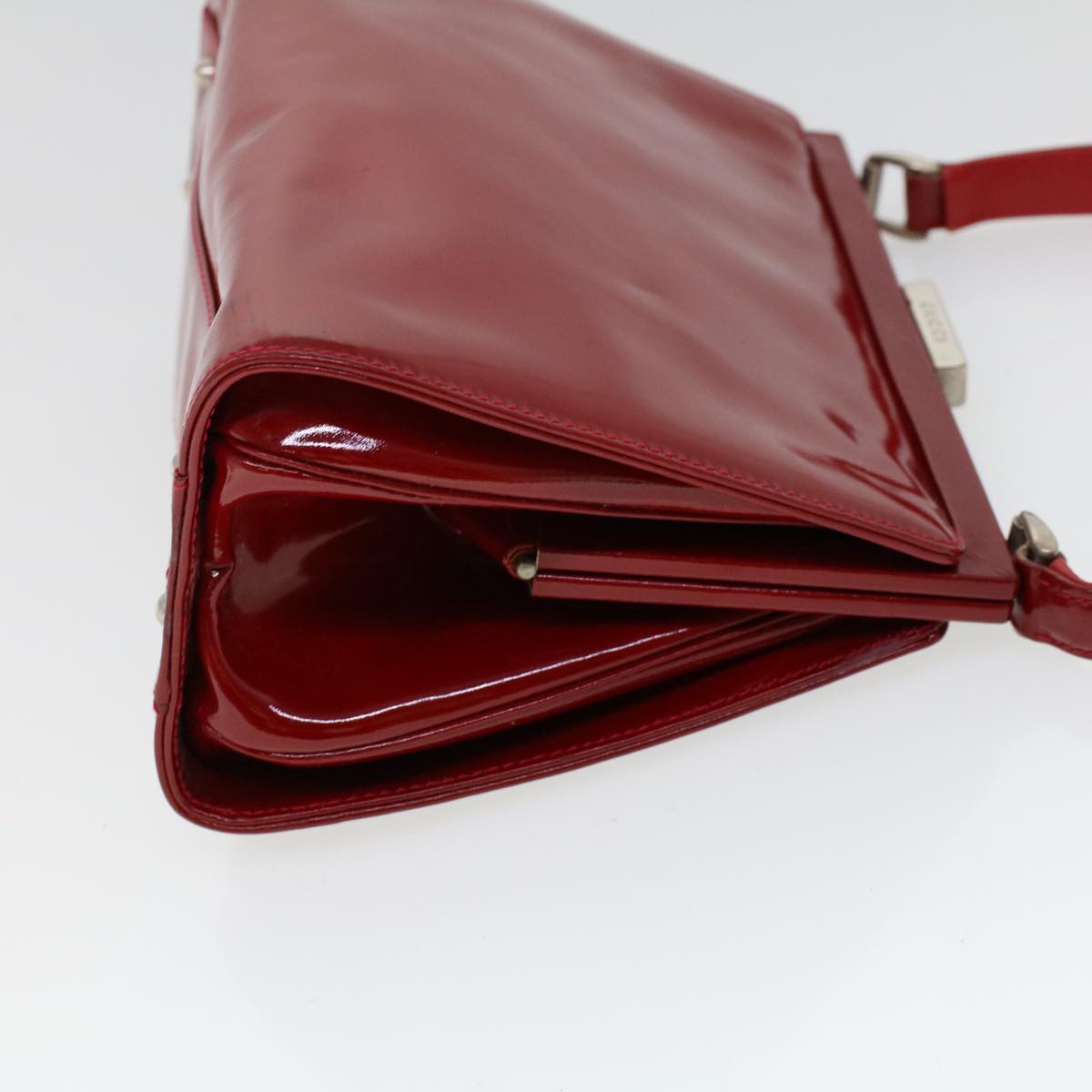 Luxury Gucci Hand Bag Patent leather Red 000 781 0301 53652