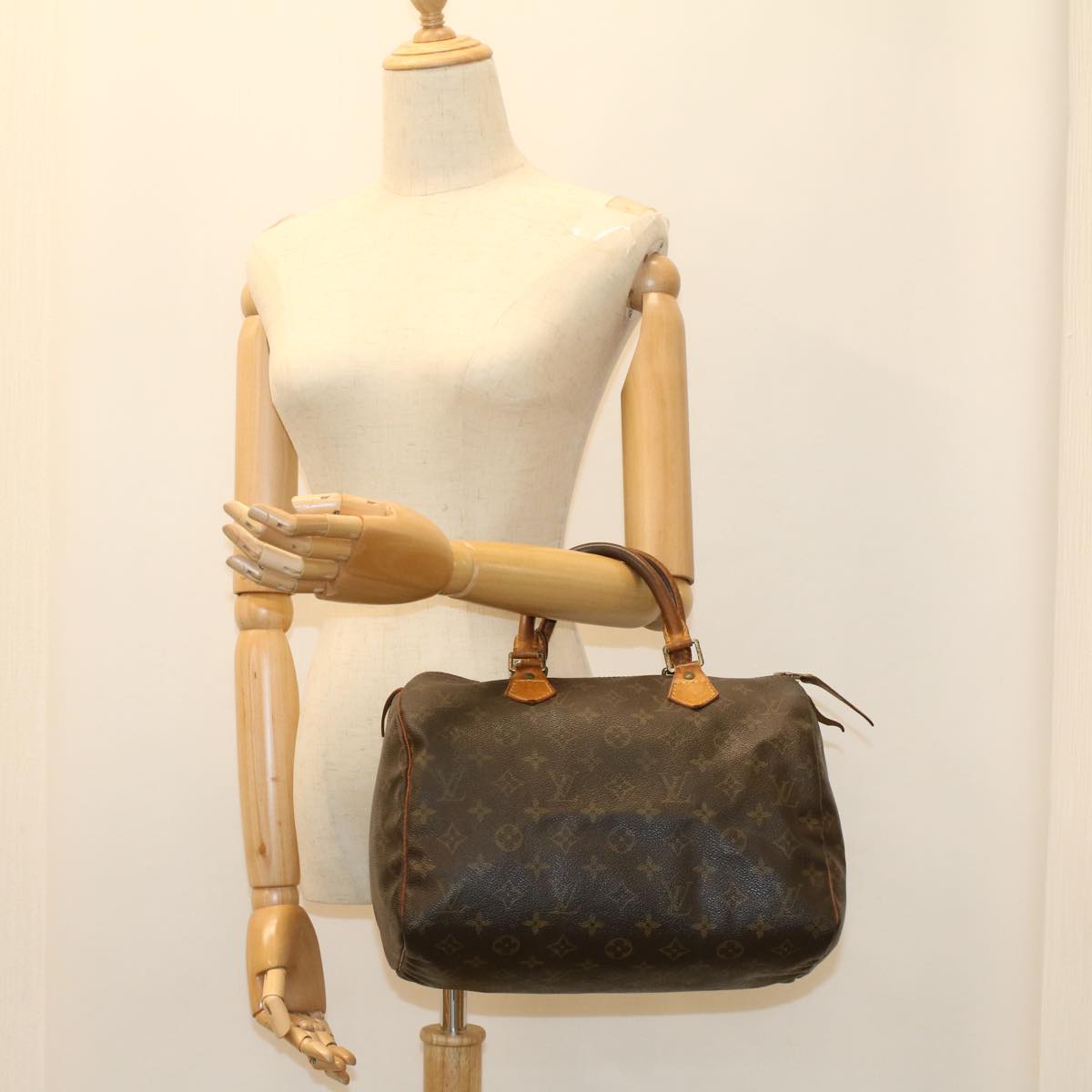 LOUIS VUITTON Monogram Speedy 30 Hand Bag M41526 LV 53847