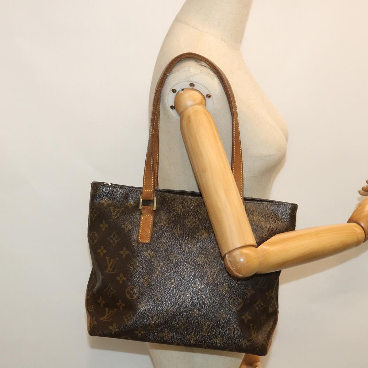 LOUIS VUITTON Monogram Cabas Piano Tote Bag M51148 LV 53948