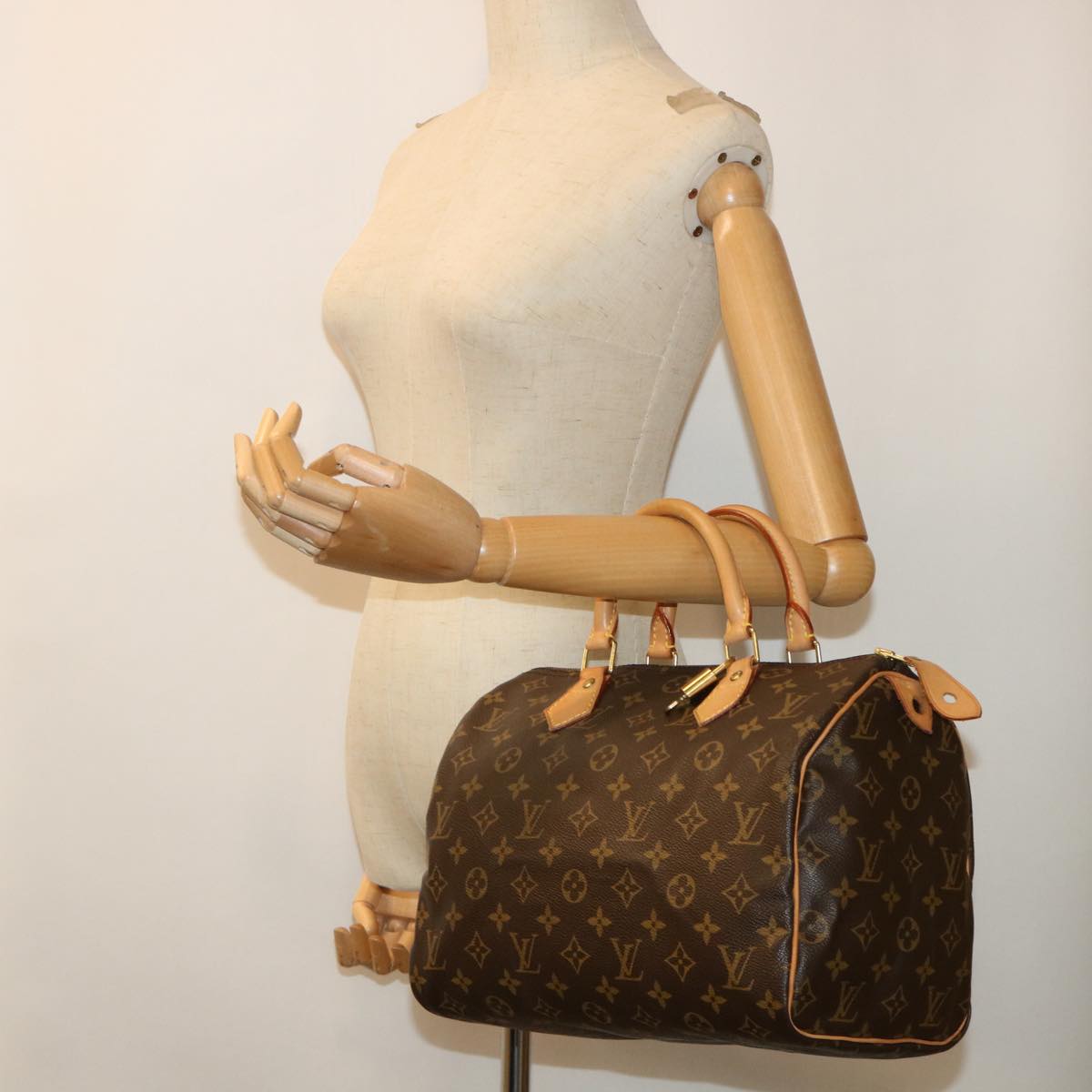 LOUIS VUITTON Monogram Speedy 30 Hand Bag M41526 LV 53966
