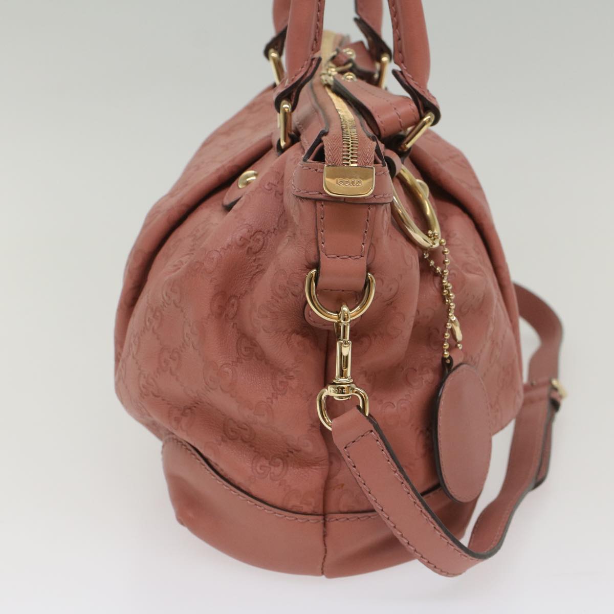 Luxury Gucci GG Canvas Guccissima Hand Bag 2way Pink 247902 54115