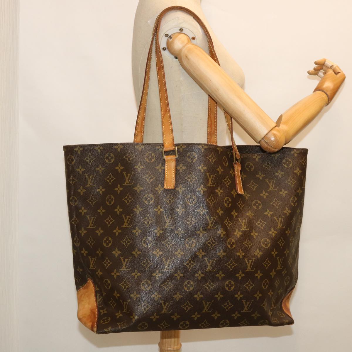 LOUIS VUITTON Monogram Cabas Alto Tote Bag M51152 LV 54421