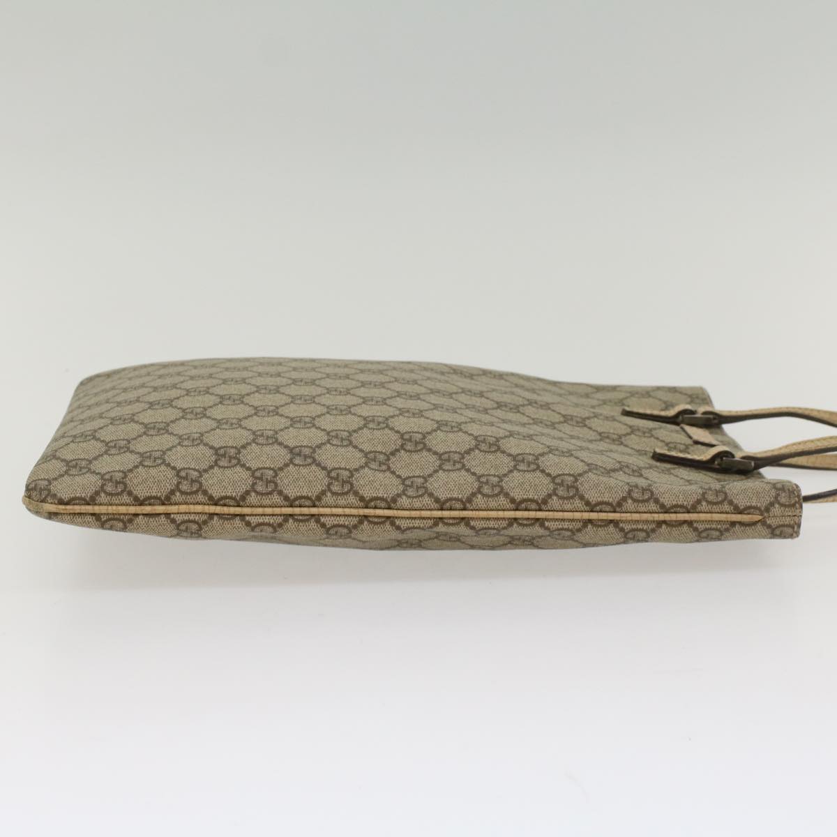 Luxury Gucci GG Supreme Hand Bag PVC Leather Beige 117551002122 54540