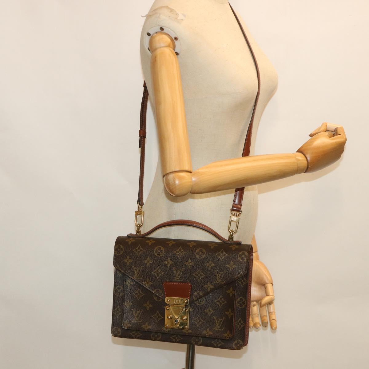LOUIS VUITTON Monogram Monceau 26 Shoulder Bag 2way M51187 LV 54578