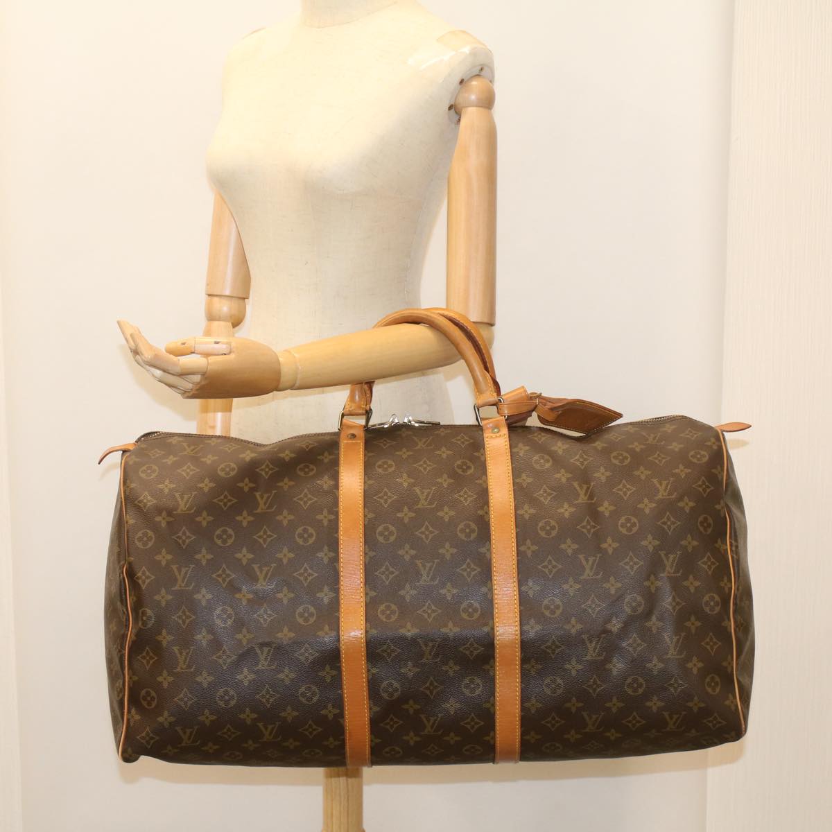 LOUIS VUITTON Monogram Keepall 60 Boston Bag M41422 LV 54667