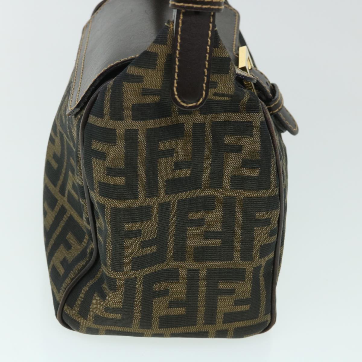 Luxury FendiZucca Canvas Hand Bag Black Brown54803