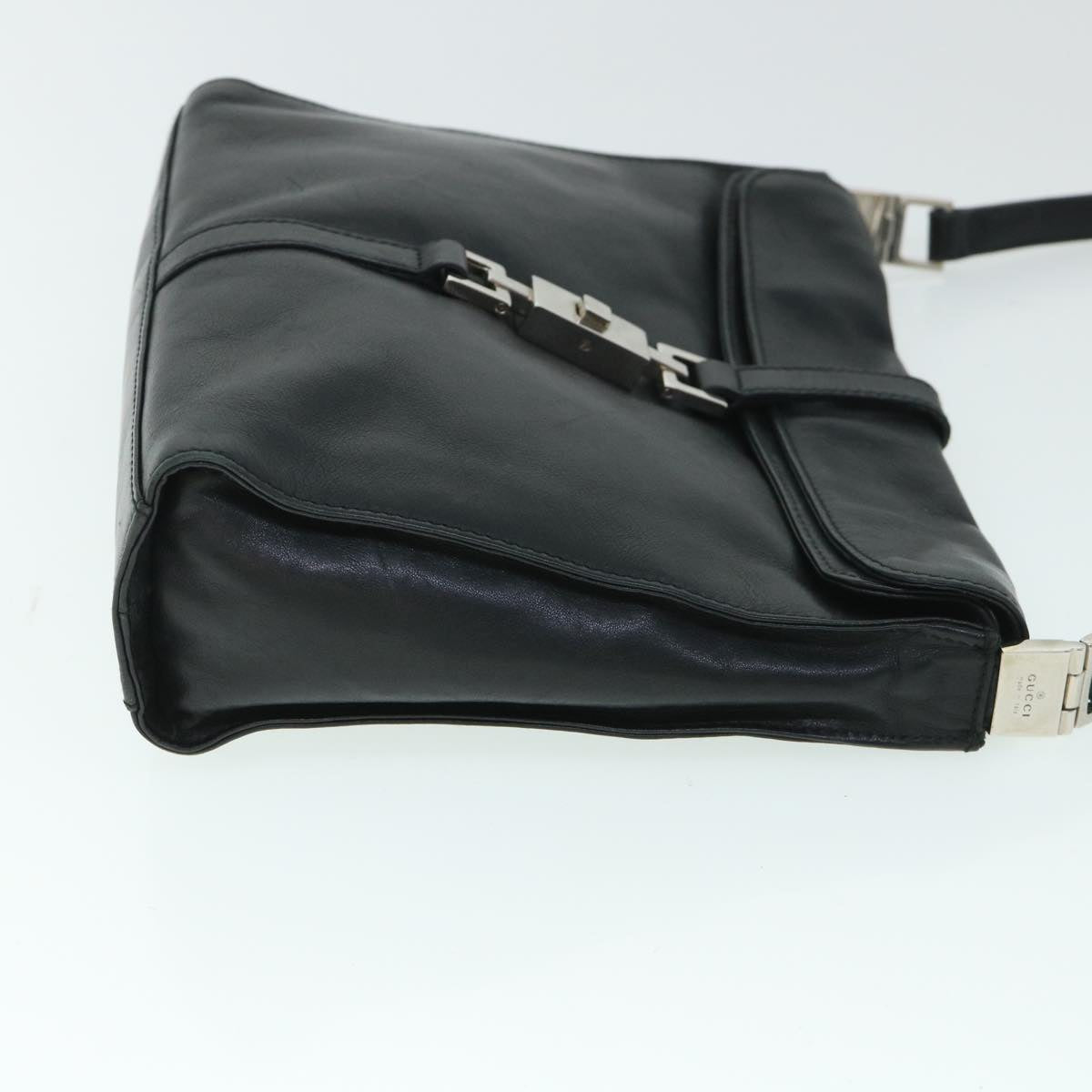Luxury Gucci Jackie Shoulder Bag Leather Black 54805
