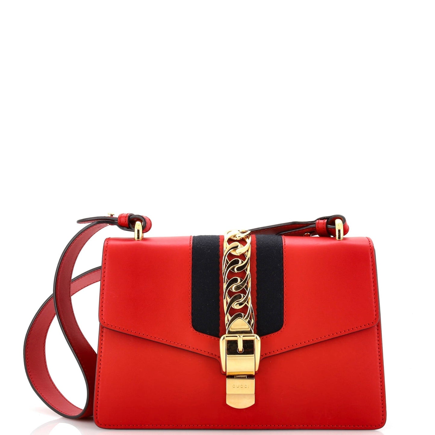 Luxury Gucci Trending 2025 Sylvie Shoulder Bag Leather Small