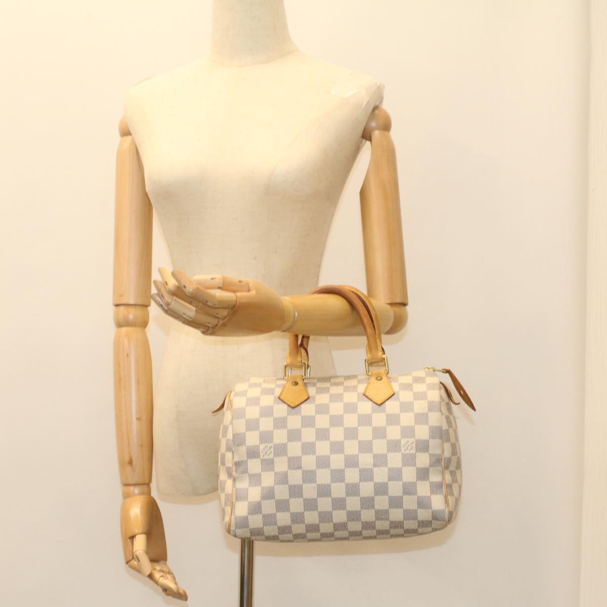 LOUIS VUITTON Damier Azur Speedy 25 Hand Bag N41534 LV 55095