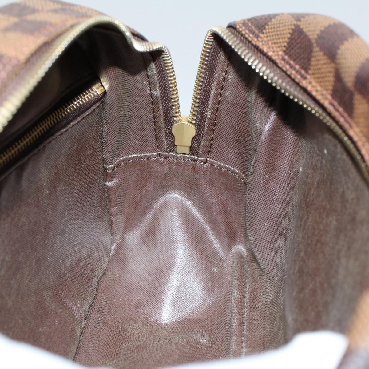 LOUIS VUITTON Damier Ebene Trousse Toilette 25 Clutch Bag N47624 LV 55152