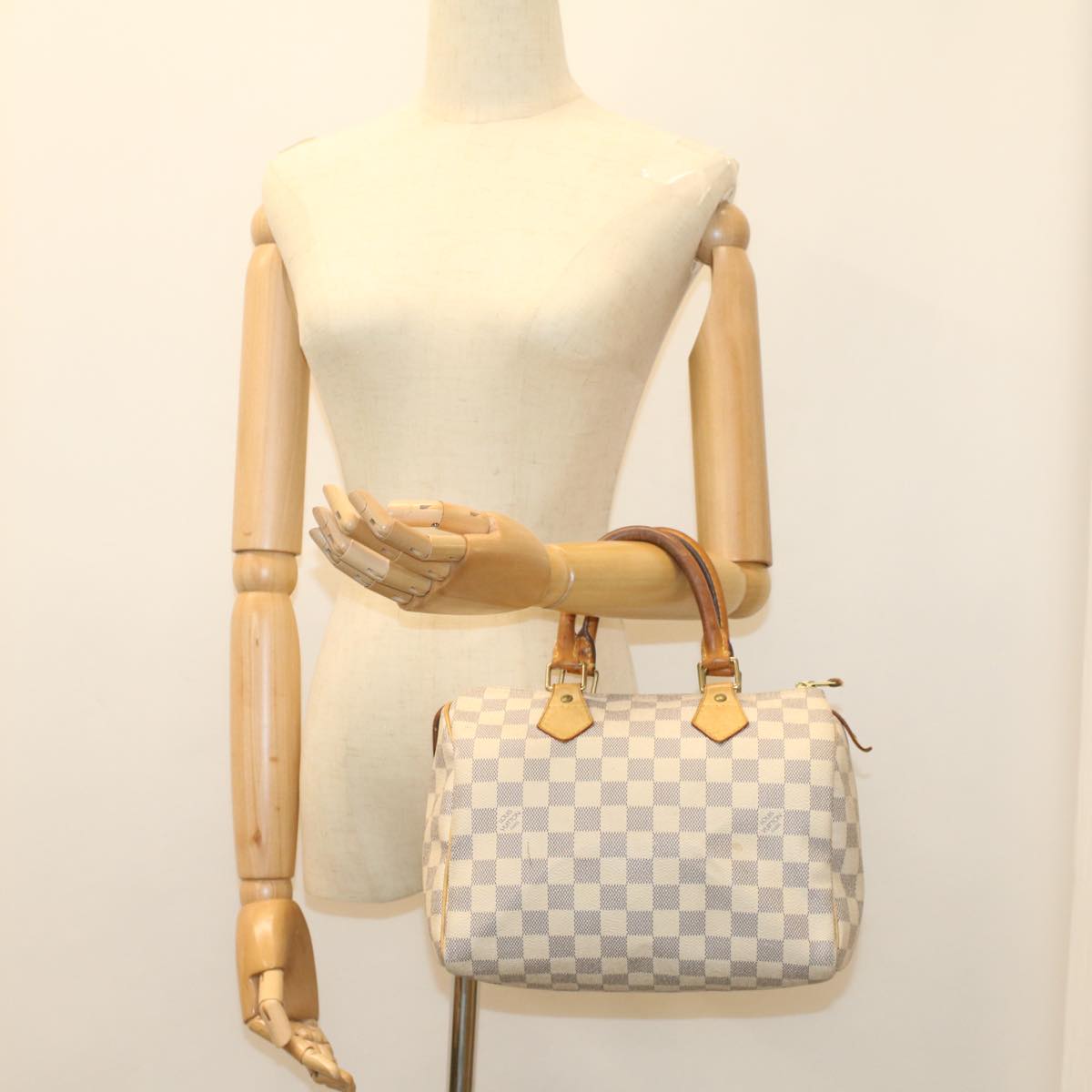 LOUIS VUITTON Damier Azur Speedy 25 Hand Bag N41534 LV 55194