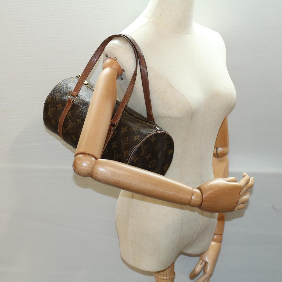 LOUIS VUITTON Monogram Papillon 30 Hand Bag M51385 LV 55315