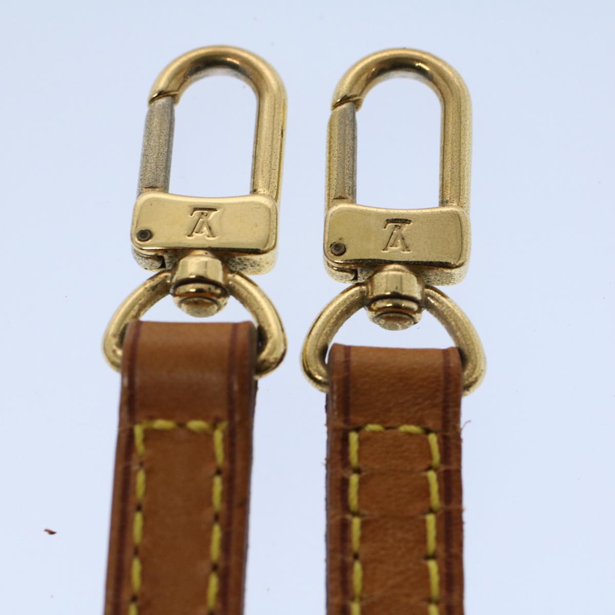 LOUIS VUITTON Adjustable Shoulder Strap Leather 37.4""-43.7"" Beige 55521