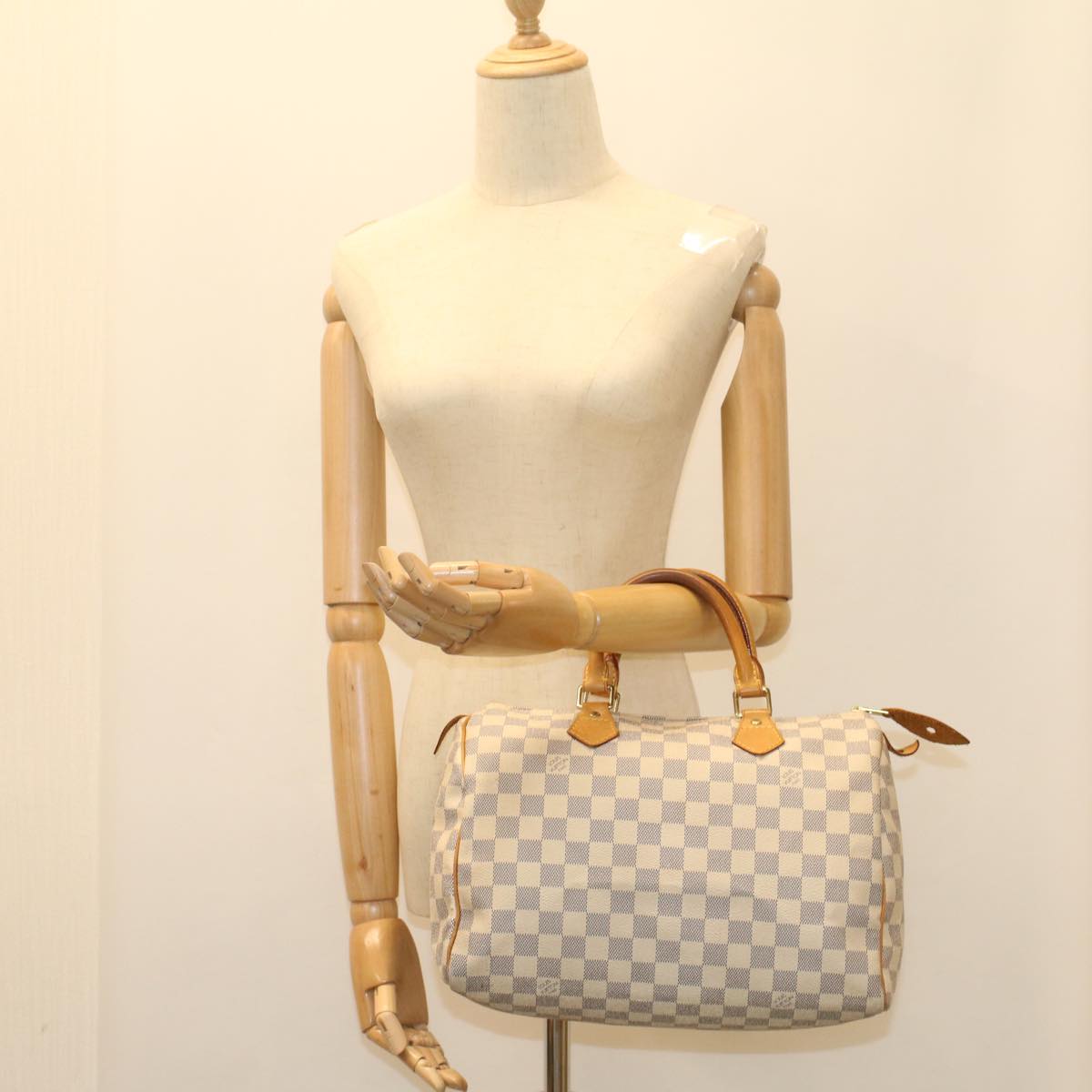 LOUIS VUITTON Damier Azur Speedy 30 Hand Bag N41533 LV 55563
