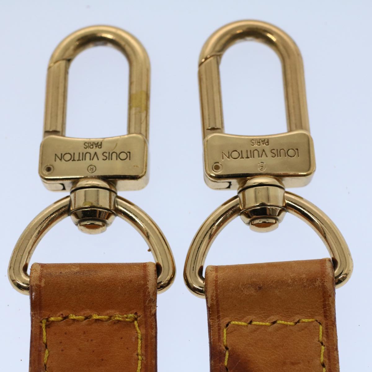 LOUIS VUITTON Adjustable Shoulder Strap Leather 30.7""-38.6"" Beige 55583