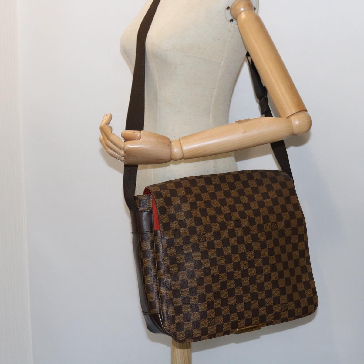 LOUIS VUITTON Damier Ebene Abbesses Shoulder Bag N45257 LV 55695