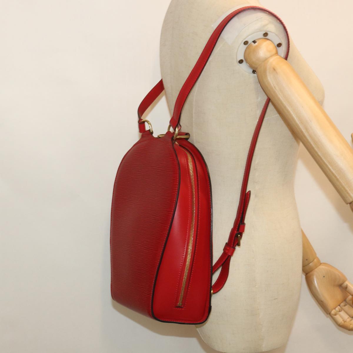 LOUIS VUITTON Epi Mabillon Backpack Castilian Red M52237 LV 55819