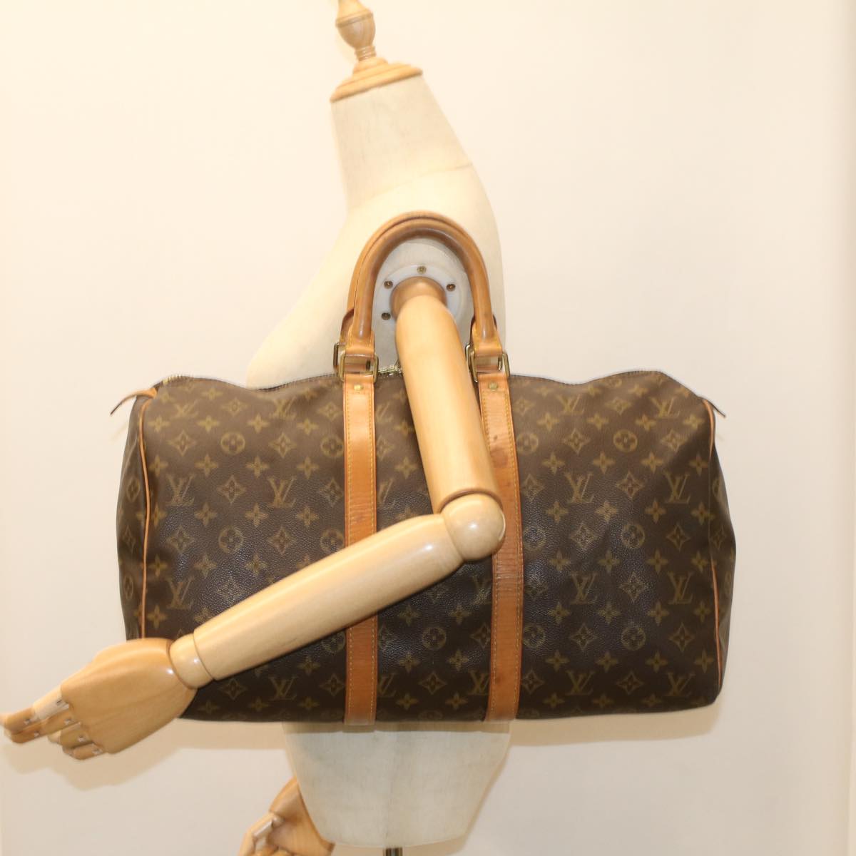 LOUIS VUITTON Monogram Keepall 45 Boston Bag M41428 LV 55972
