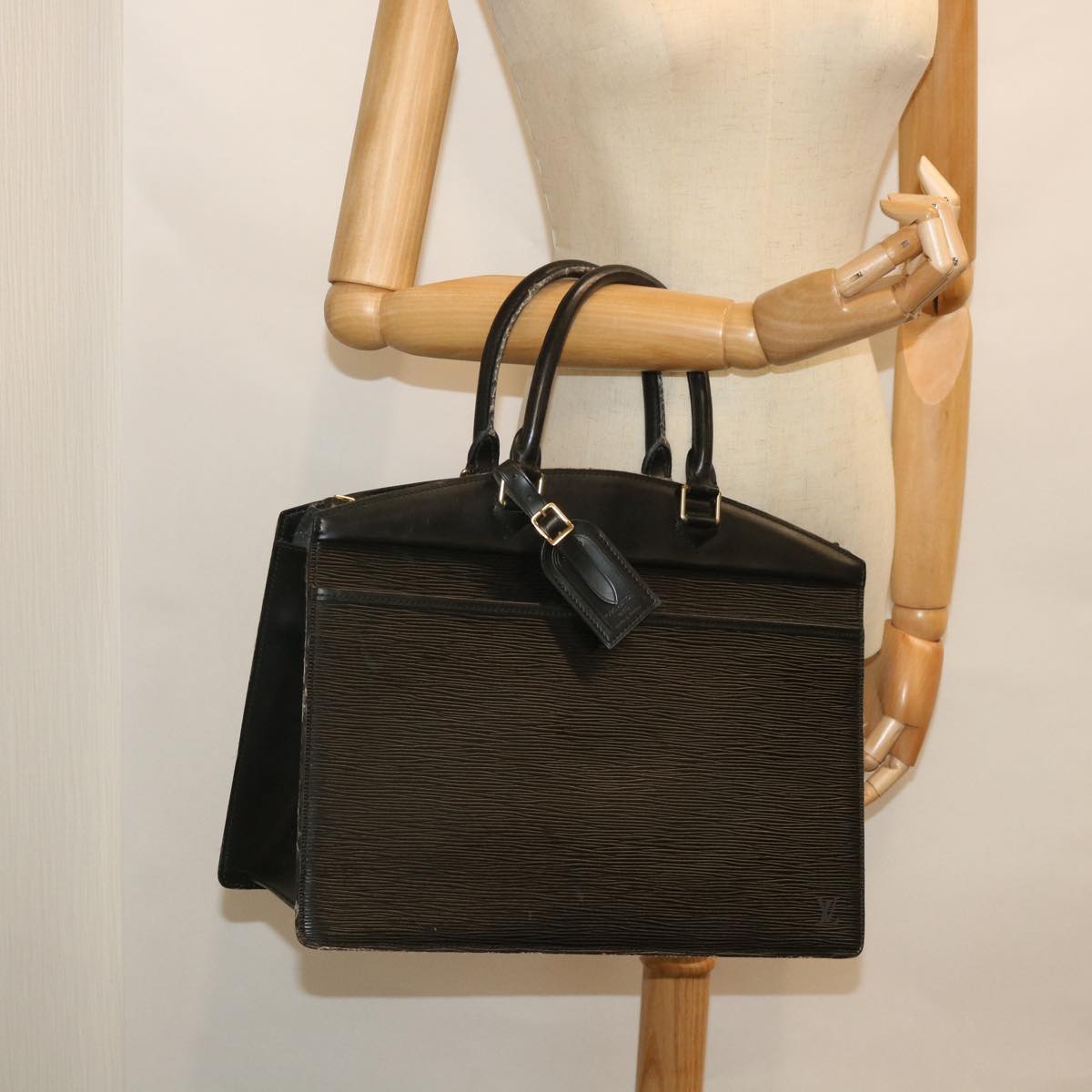 LOUIS VUITTON Epi Riviera Hand Bag Noir Black M48182 LV 56001