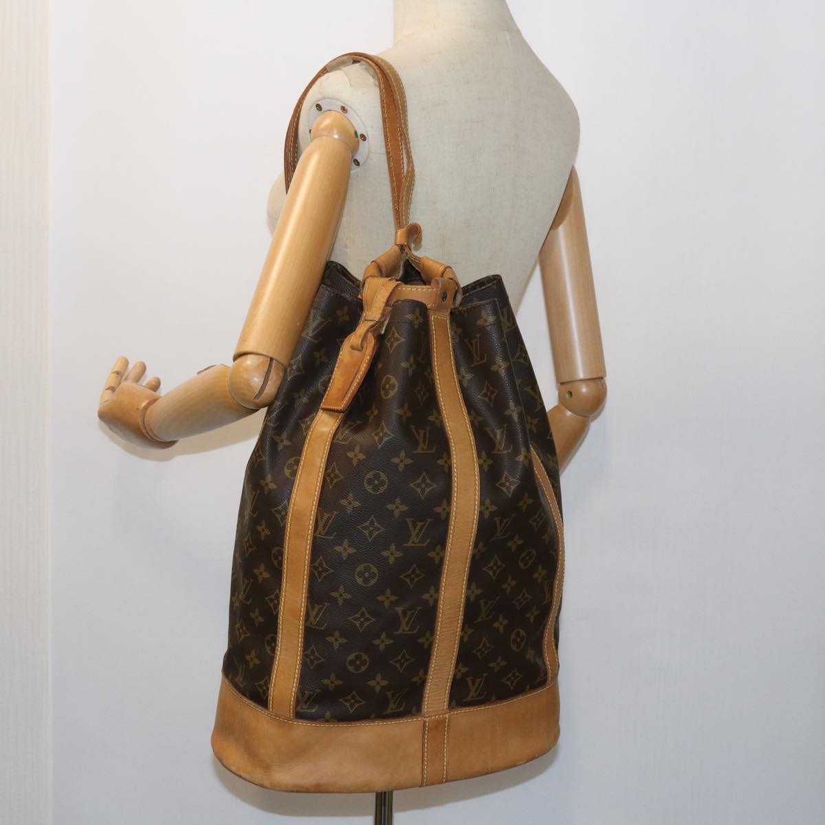 LOUIS VUITTON Monogram Randonnee GM Shoulder Bag M42244 LV 56032