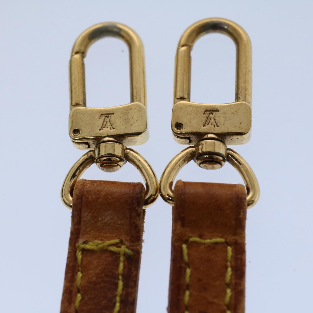 LOUIS VUITTON Shoulder Strap Leather 47.2"" Beige LV 56091