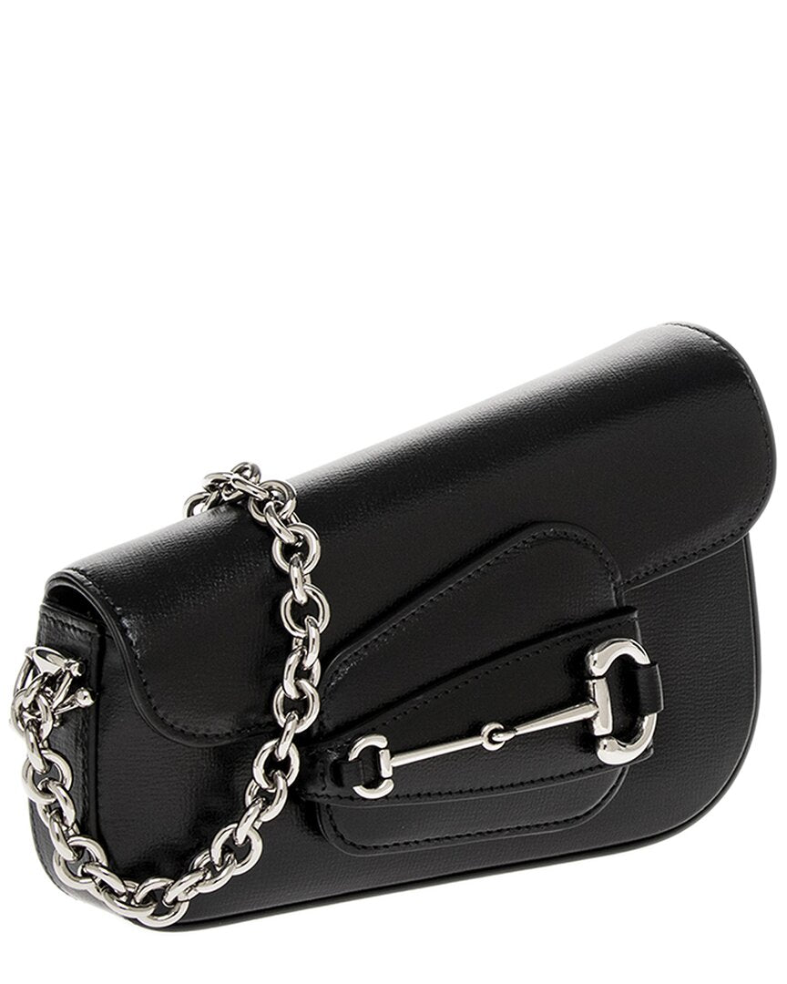 Luxury Gucci Trending 2025 Horsebit 1955 Mini Leather Shoulder Bag